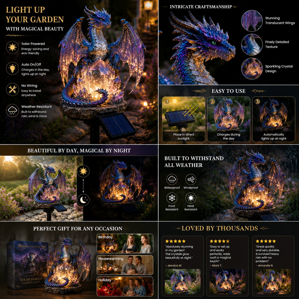 🏅2026 Best Selling Solar Garden Lights 🐉